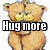 Four distinct each display a character or symbol with overlaid text: two teddy bears hugging, a cat laughing, yellow smiley faces, and a heart-shaped 'love' graphic