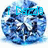 Two circular blue-toned pixelated icons with cyan text overlays showing '1521' and '1529' respectively, featuring abstract dark shapes and light highlights.