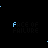 Blue pixelated text and symbols on black background, with 'FACE OF FAILURE' repeated across the image in various positions.