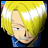 Pixelated anime-style character with short yellow hair and blue clothing, next to text reading 'Anime IM' and 'com' on black background.