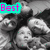 A black-and-white group photo of multiple people with overlaid text in bright colors: 'Best' in cyan at top-left, 'Friends' in magenta at top-right, and '4am <3' in green at bottom-left.