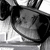 Pixelated grayscale image of a cartoon character with large ears, dark eyes, and a rounded nose on a light background.