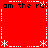 Red background with white dashed borders and asterisk symbols, featuring repeated black text 'am the rub' at top and bottom.