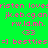 Green background with repeating pink text and purple rectangles containing pixelated symbols.