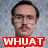 A static image of a man with glasses and a mustache, wearing a white collared shirt against a gray background, with red text overlays reading "WHUAT JU-HEEEZ!" and "DANGIT!".