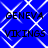 Blue background with white diamond-shaped lattice pattern, black text "GENEVA" above "VIKINGS" repeated in four quadrants.