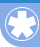Six variations of a white star-like symbol within concentric circles on light blue backgrounds, with some frames showing motion blur effects.