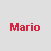 Pixelated image showing Mario and Luigi with text labels above them on a light gray background.