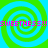 A static pixel art image with four green spiral patterns on a cyan background, overlaid by pink text reading "SWEETNESS!!!SWEETNESS!!!" in two horizontal bands.