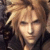 Static pixelated image of a person with light brown hair and closed eyes, wearing dark clothing against a blurred background.