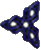 Animated blue star-shaped icon with white dots and a central light effect that pulses