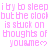 Pixelated pink text repeats 'i try to sleep but the clock is stuck on thoughts of you&me♡' across multiple with a gray rectangular overlay at bottom right