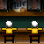 Pixel art animation of students in yellow shirts at desks, with speech bubbles and text overlays expressing exaggerated reactions.