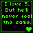 Green pixelated text on black background with heart symbols changing across four