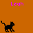 Pixelated black cat icon with pink "Leah" text on orange background, showing three distinct poses across observations.