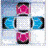 four distinct letter icons: top-left shows a blue and pink patterned square, top-right is a solid pink lowercase 'd', bottom-left is a solid blue lowercase 'd', bottom-right is a solid pink lowercase 'r'