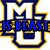 Animated icon shows 'MLU' logo with blue 'IS BEAST' text overlay on left, transitioning to 'MARQUETTE' banner on right, all in blue and yellow colors.