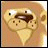 Animated cartoon cow face with brown nose and white eyes, showing sequential mouth opening and text changes from 'G' to 'Gr' to 'Grr'