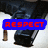A static image shows a person in dark pants and shoes with two bullet casings on a white surface, overlaid by blue text boxes containing red pixelated words.