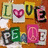 A grid of six pixelated icons on an orange-brown background, featuring stylized letters and symbols in various colors.