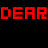 Red pixelated text 'DEARDEAR BUSH' and repeated 'LOVE IS ABOUT COMMITMENT' phrases appear above four of red 'NOT GENDER' labels with colored hearts below