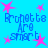Blue background with pink star shapes and blue text reading "Brunette Are smart" repeated in a pattern