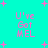 Cyan background with pink plus signs and pixelated text reading "U've Got MEL" in four identical quadrants.