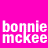 Animated contact sheet of a 4x4 grid showing multiple frames from an AIM buddy icon featuring Bonnie McKee with pink background and text elements.