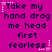 Pixelated text on a solid magenta background with white star and dotted line accents, arranged in repeating patterns