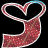 Two stylized 'S' letters in a contact sheet format with one frame showing red glittery texture and the other white smooth texture against black background.