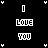 pixelated text icons on black background, each displaying 'LIKE YOU' with red accents in the word 'LIKE', arranged in repeating and