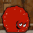 Red pixelated character with white eyes and black pupils against a brown background, next to green text reading 'Original Icons .com' on dark green.