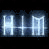 Animated contact sheet of 7 frames showing a pixelated icon with text, hearts, and symbols in various states.