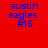 Red background with blue text 'austin eagles #16' in pixelated font, arranged in a with white horizontal bars shifting position across frames