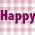 Pixelated text 'HappyV-Day' and 'Night Wolf' on a checkered pink background with gray section.