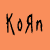 Four 50x50 pixel frames arranged in a 2x2 contact sheet showing the word 'Korn' with varying text styles and background colors.