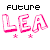 Animated icon with pink 'LEA' text, stars below, and changing top text between 'FUTURE' and 'star', each frame showing different star counts.