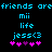 Pixelated text and symbols on black background with cyan and pink elements, showing two identical side-by-side layouts.