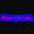Pixelated text phrases in blue, red, and yellow on black background with a large solid red section below.