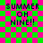 Green and pink checkered background with dark blue text reading "SUMMER OH NINE!!" in four identical