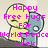 Pixelated cartoon character with yellow face and blue body holding a shield, overlaid with bright pink text reading "Happy Free Hugs For World Peace Week" on light background.