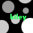 Black background with scattered gray and white circles; four instances of green text reading 'kiley' positioned across the image.