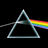 Pixelated triangular prism with rainbow spectrum emerging from its right side against a black background.