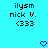 Pixelated text and heart symbols on a cyan background with animated blue hearts.