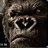 A 4-frame contact sheet of a King Kong movie icon showing gorilla faces and text in a pixelated style with gray background transparency.