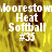 Yellow and brown pixelated background with white text reading 'MooresTown Heat Softball #35' in three repeated sections.