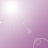 A static image with a gradient background transitioning from light purple to darker purple, featuring scattered white square pixels and a faint curved line in the lower right.