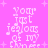 Pixelated text on a bright pink background with white plus signs scattered throughout.