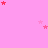 Pink background with scattered red and light pink stars, some clusters of two or three stars visible across the frame.