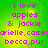 Green background with yellow gradient center and pink text reading 'i love apples & jackie arielle,casey becca,pur' in four identical